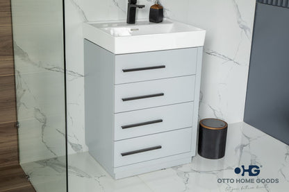 Adora 24" Light Gray Bathroom Cabinet