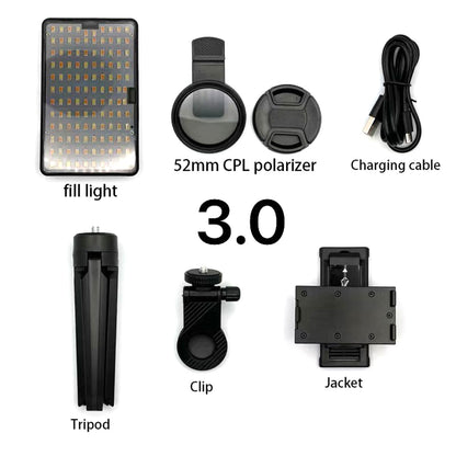 Professional Tattoo Photography Anti-3.0 Glare Kit 120 LED Beads（12W）Brighter and lighter