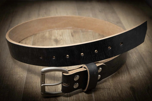 Men's Leather Belt - Black