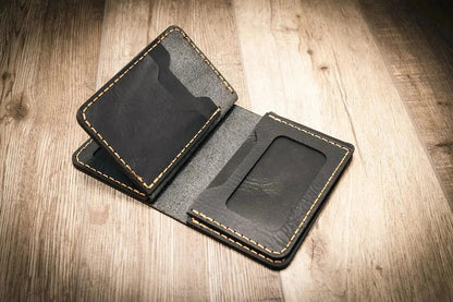 Federal Badge Wallet Small - Black