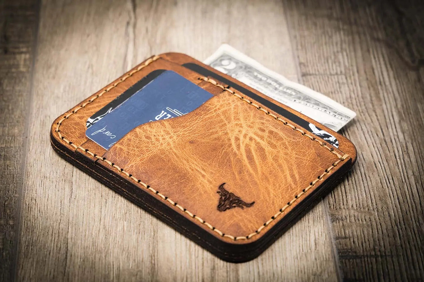 Mansfield Minimalist Wallet - Saddle Tan