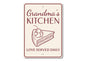 Grandma's Kitchen Sign