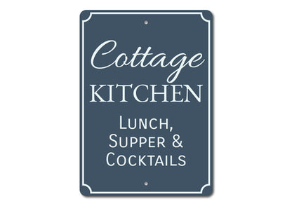 Cottage Kitchen Sign | Home Decor | Kitchen + Metal