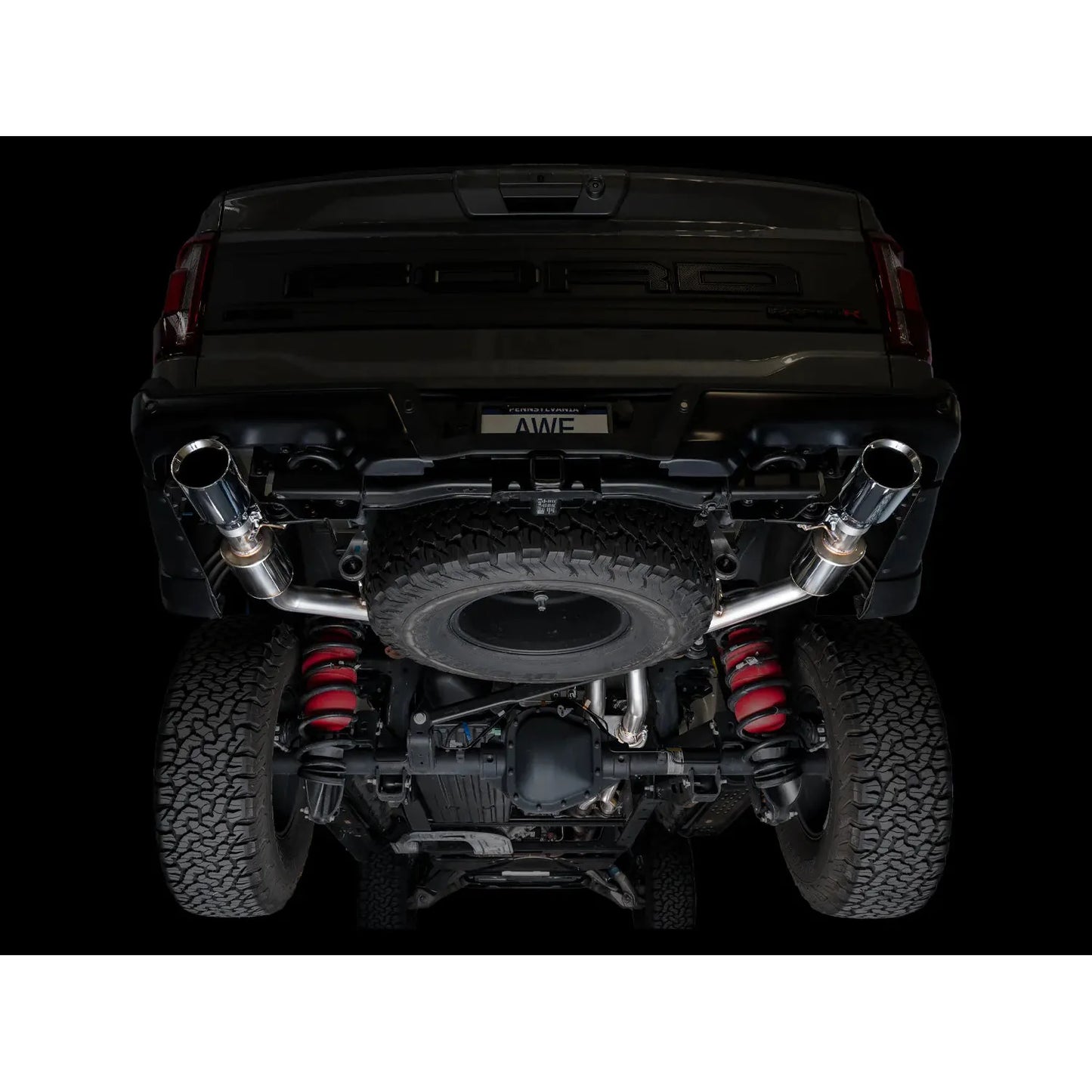 AWE Gen 3 Raptor R SwitchPath Exhaust  - Chrome Silver Tips