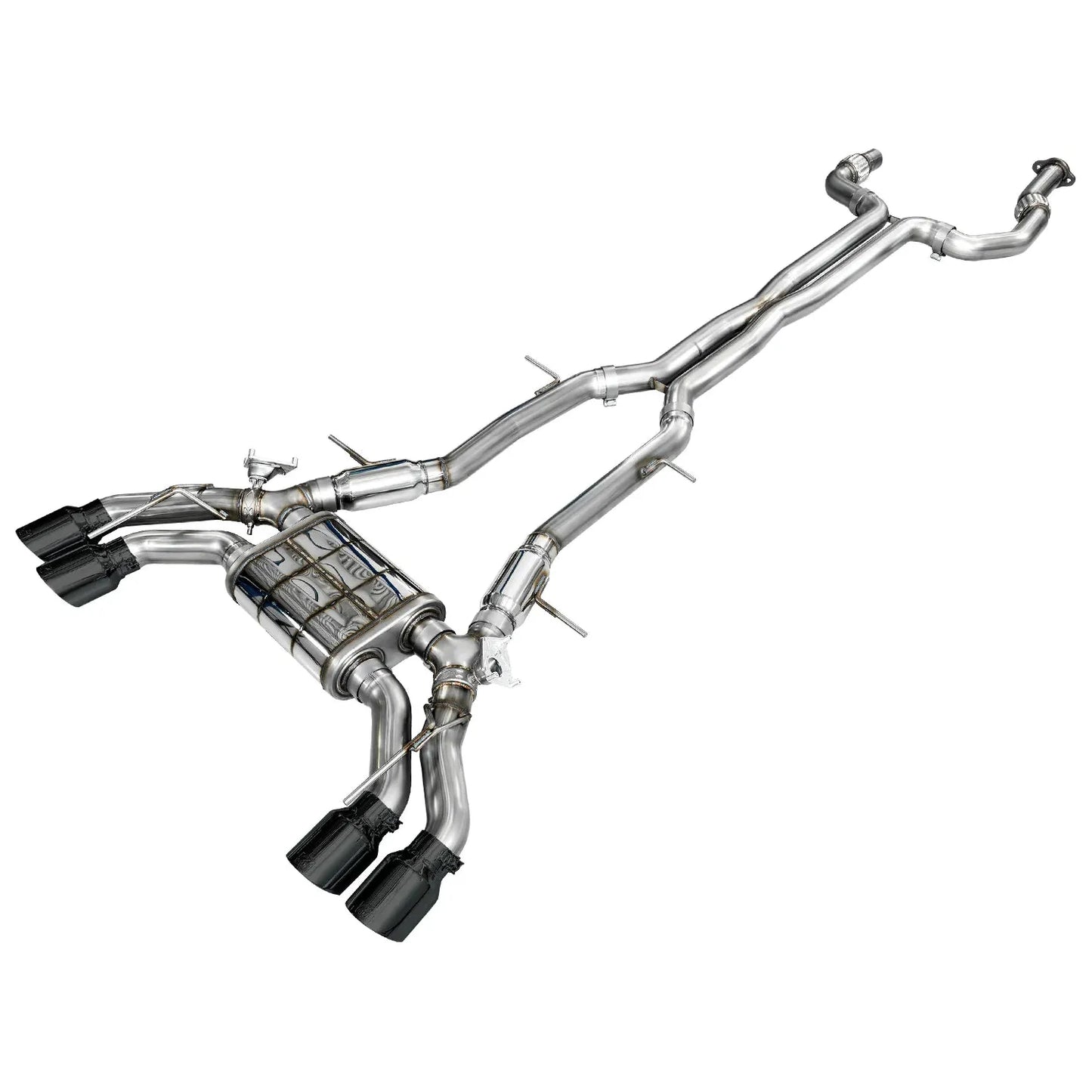 AWE Tuning 2021+ Cadillac CT4-V Blackwing SwitchPath Exhaust - Diamond Black Tips