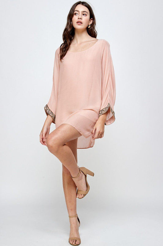 Batwing Sleeve Shift Dress – Effortless Flow and Elegance | Apparel | Kitchen + Metal