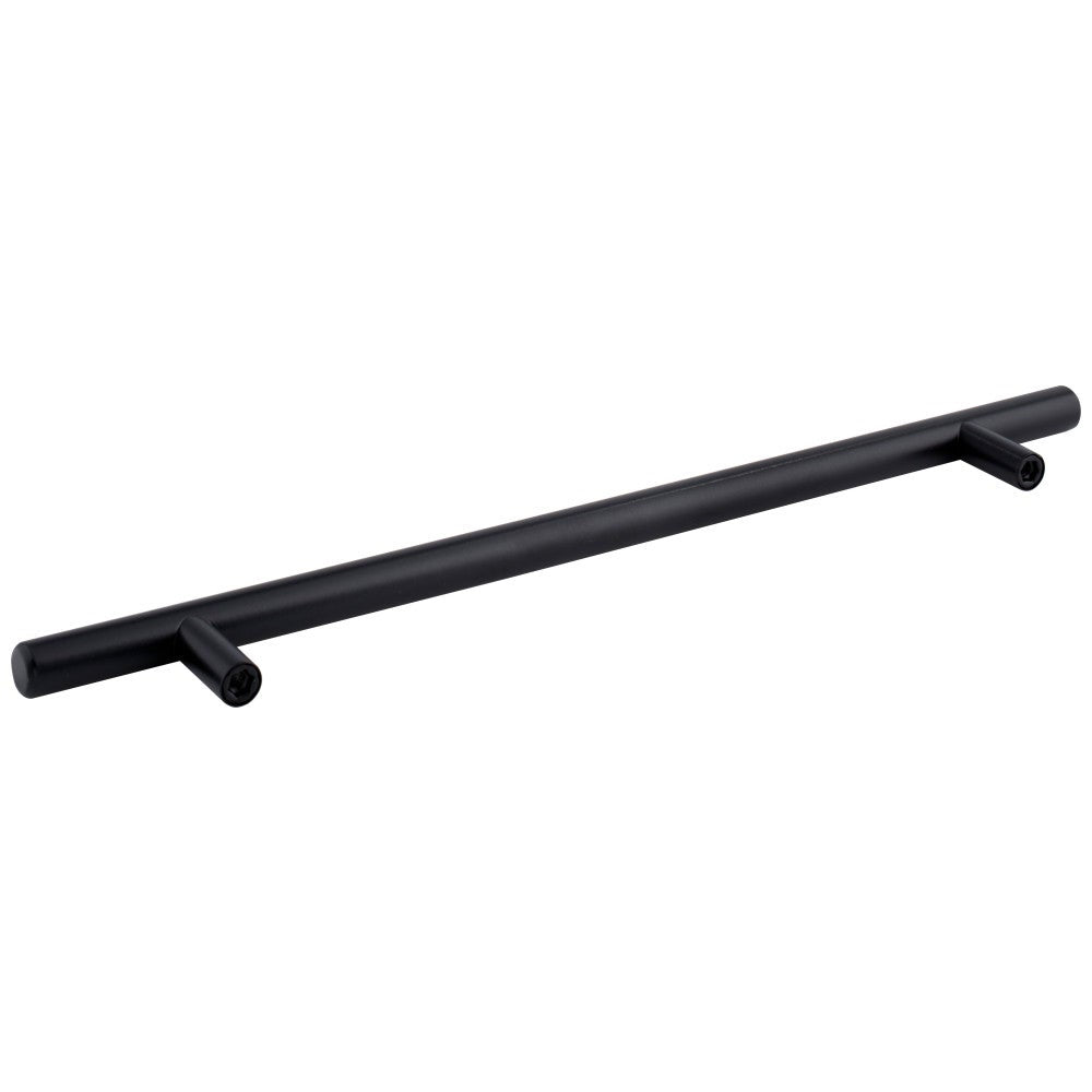 96 mm Center-to-Center Hollow Matte Black Stainless Steel Naples Cabinet Bar Pull