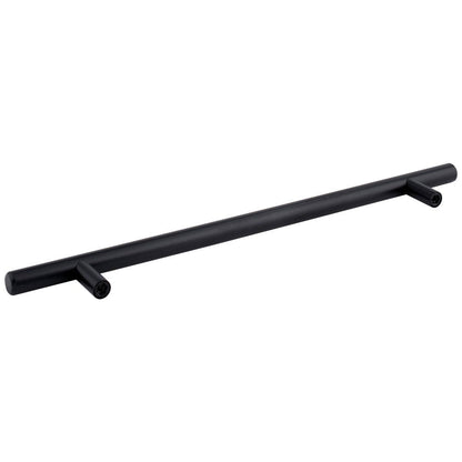 96 mm Center-to-Center Hollow Matte Black Stainless Steel Naples Cabinet Bar Pull