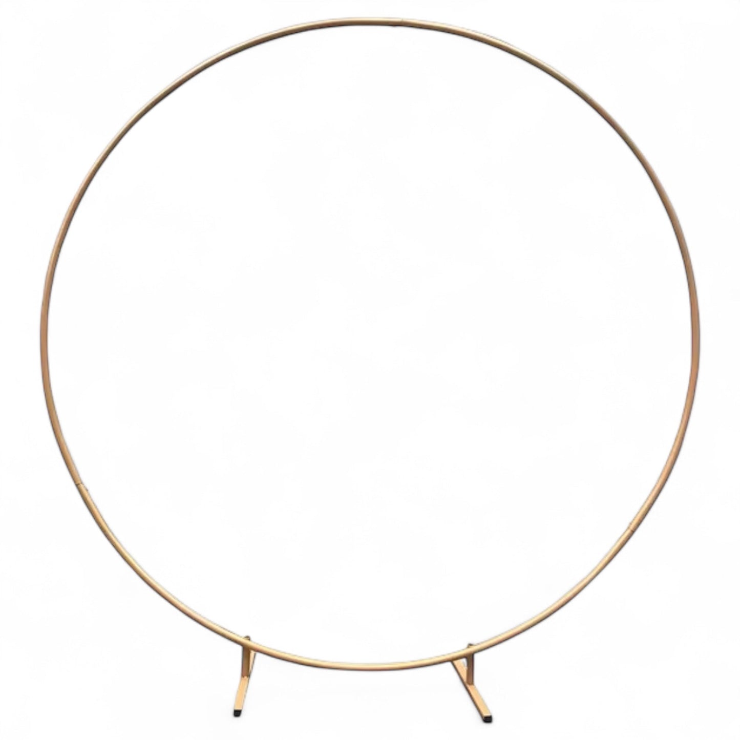 Vorte Round Wedding Backdrop Stand - 6.5 FT Gold Metal Arch
