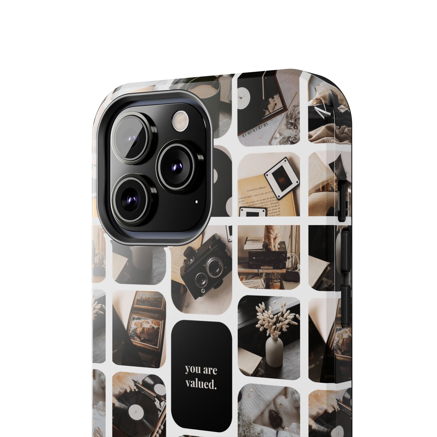 Retro Collage Phone Case - You Are Valued, Durable Protection for Your Device, Thoughtful Gift for Friends & Family, Perfect for Any [...]