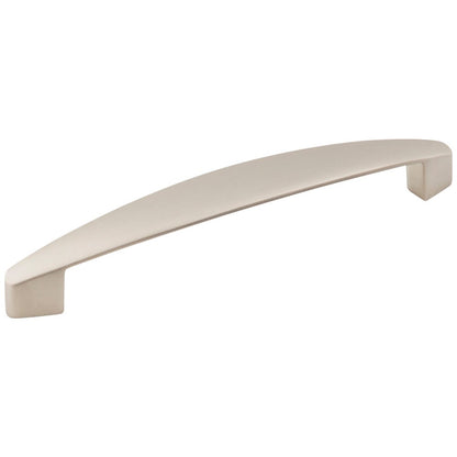 128 mm Center-to-Center Satin Nickel Asymmetrical Belfast Cabinet Pull