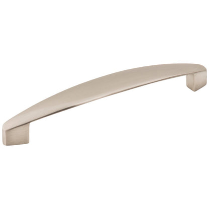 128 mm Center-to-Center Satin Nickel Asymmetrical Belfast Cabinet Pull