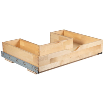 U-Shape Rollout Drawer Box for vanity cabinet