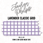 Lavender Classic Grid 15mm washi