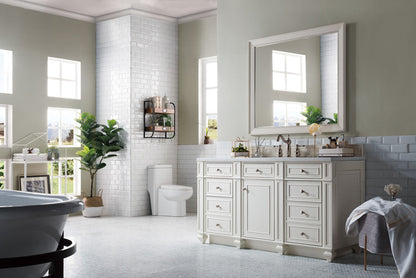 Bristol 60" Single Vanity Cabinet, Bright White