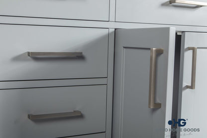 Fawna 60" Gray Double Bowls Bathroom Cabinet