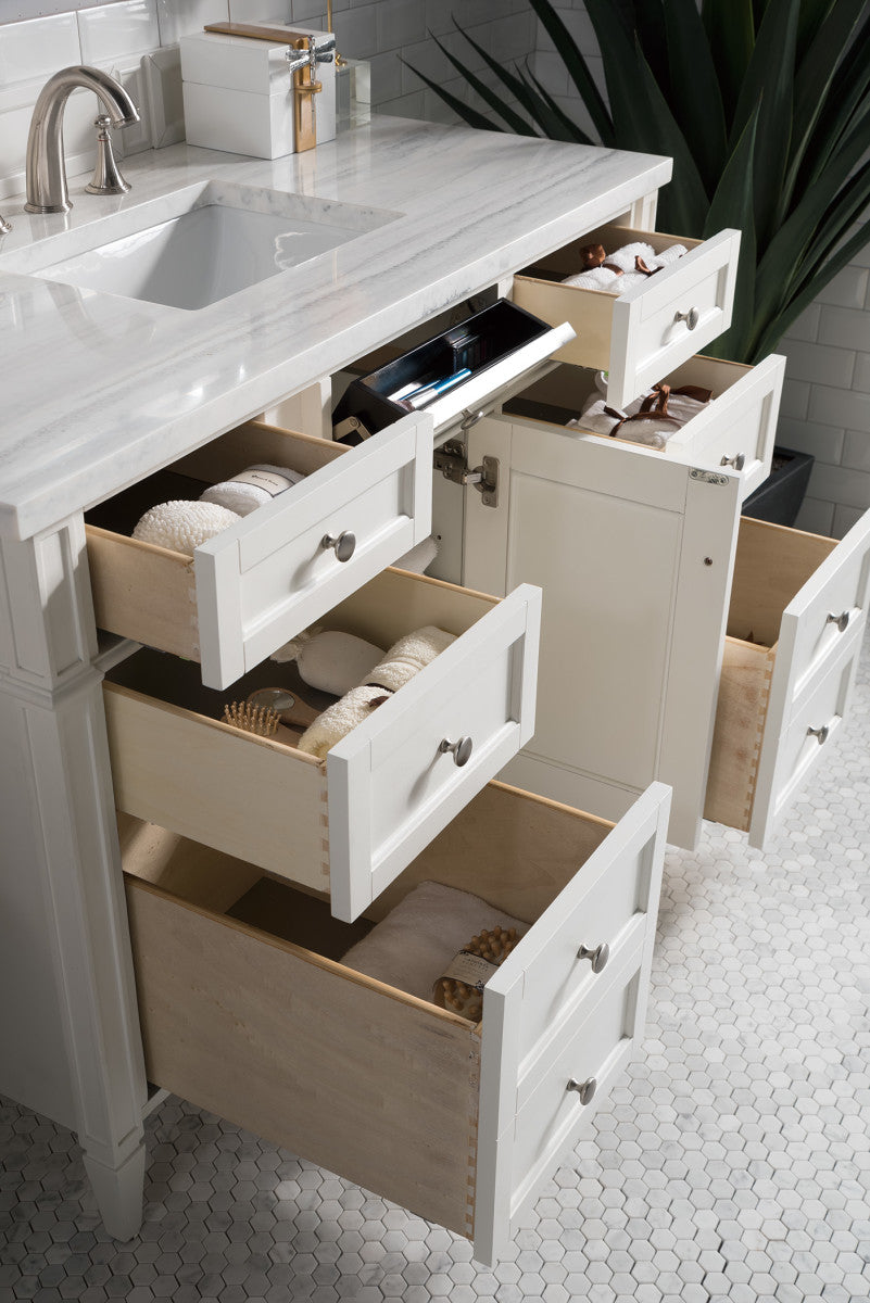 Brittany 48" Single Vanity in Bright White