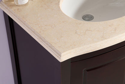 Estella 32" Bathroom Vanity with Jerusalem Gold Marble Countertop