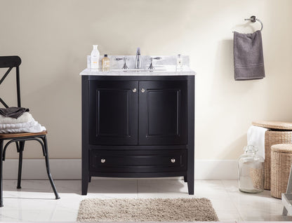 Estella 32" Bathroom Vanity with Jerusalem Gold Marble Countertop