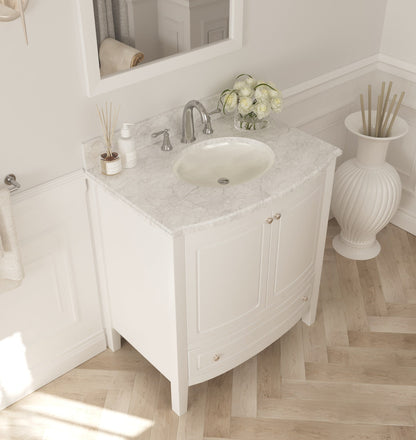 Estella 32" Bathroom Vanity with Jerusalem Gold Marble Countertop