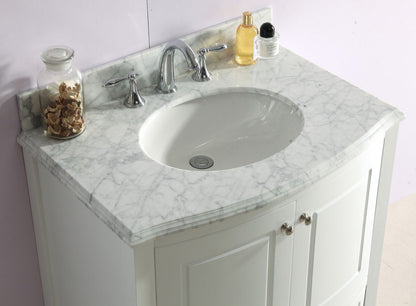 Estella 32" Bathroom Vanity with Jerusalem Gold Marble Countertop