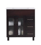 Nova 32" Bathroom Vanity with White Ceramic Basin Countertop