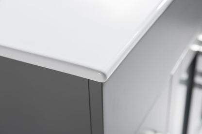 Nova 32" Bathroom Vanity with White Ceramic Basin Countertop