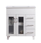 Nova 32" Bathroom Vanity with White Ceramic Basin Countertop