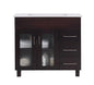 Nova 36" Bathroom Vanity with White Ceramic Basin Countertop