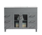 Nova 48" Bathroom Vanity with White Ceramic Basin Countertop