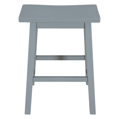 Farmhouse Rustic 2-piece Counter Height Wood Kitchen Dining Stools | Home Decor | Kitchen + Metal