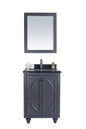 Odyssey 24" Maple Grey Bathroom Vanity with Countertop