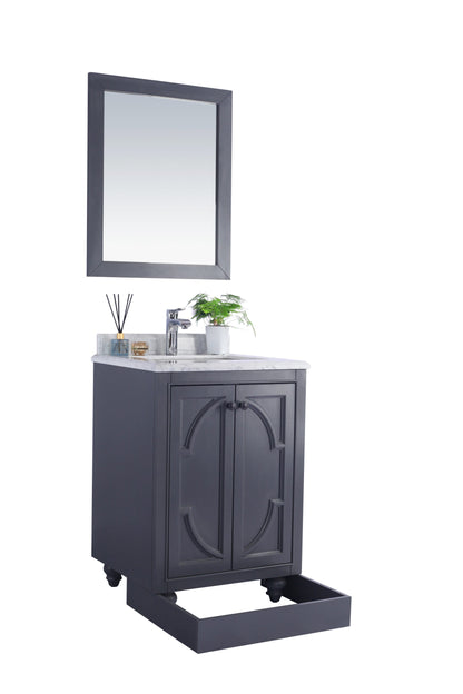 Odyssey 24" Maple Grey Bathroom Vanity with Countertop