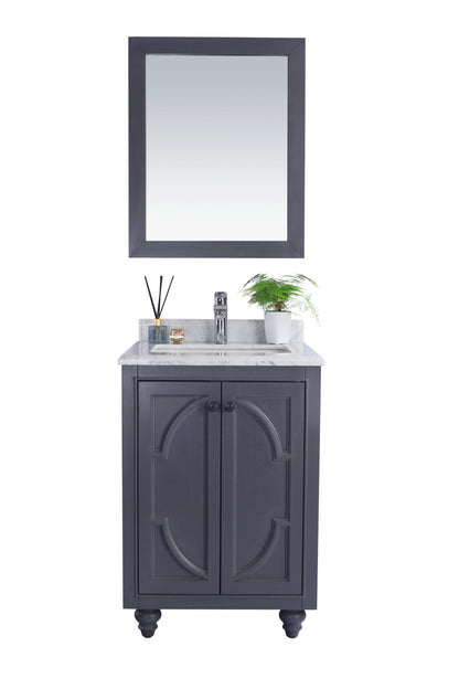 Odyssey 24" Maple Grey Bathroom Vanity with Countertop