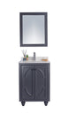 Odyssey 24" Maple Grey Bathroom Vanity with Countertop