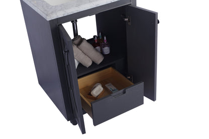 Odyssey 24" Maple Grey Bathroom Vanity with Countertop