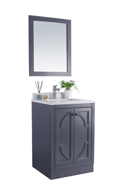 Odyssey 24" Maple Grey Bathroom Vanity with Countertop