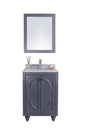 Odyssey 24" Maple Grey Bathroom Vanity with Countertop