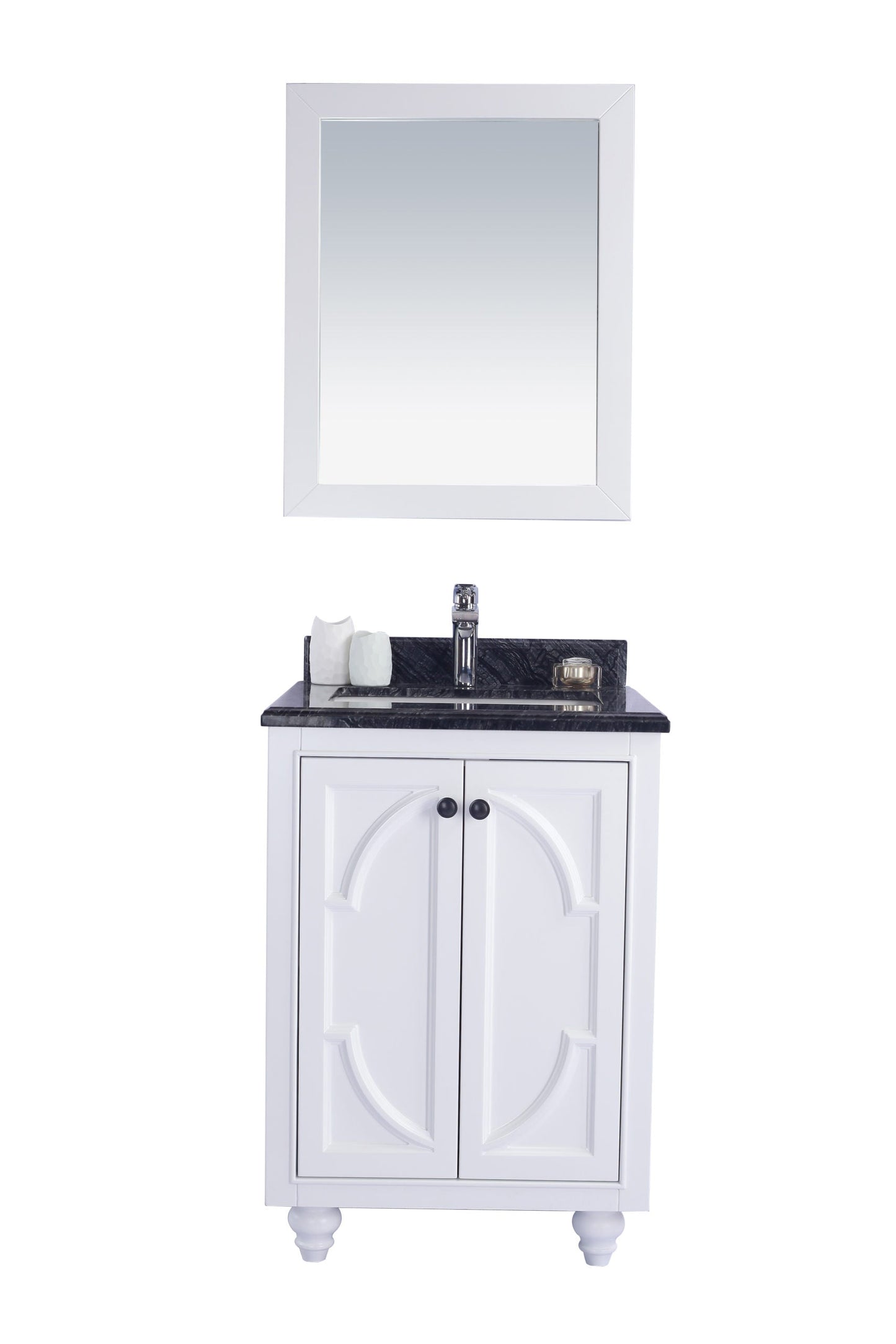 Odyssey 24" White Bathroom Vanity with Countertop