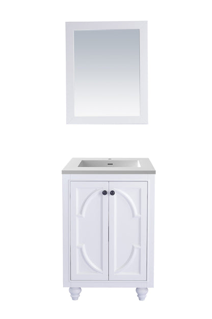 Odyssey 24" White Bathroom Vanity with Countertop
