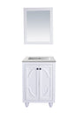 Odyssey 24" White Bathroom Vanity with Countertop