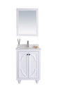Odyssey 24" White Bathroom Vanity with Countertop
