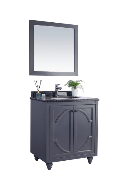 Odyssey 30" Maple Grey Bathroom Vanity with Countertop