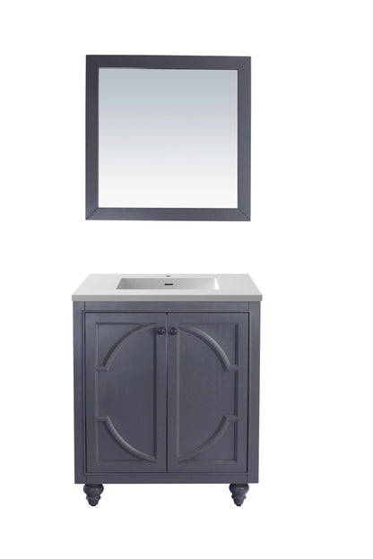 Odyssey 30" Maple Grey Bathroom Vanity with Countertop