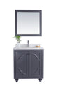 Odyssey 30" Maple Grey Bathroom Vanity with Countertop
