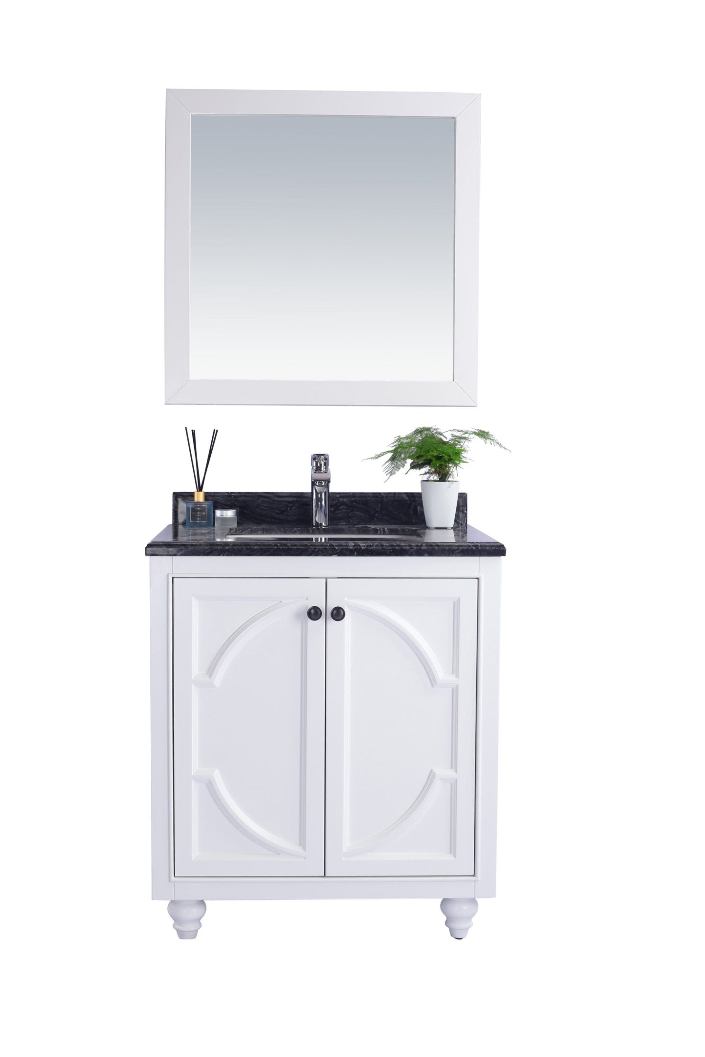 Odyssey 30" White Bathroom Vanity with Countertop