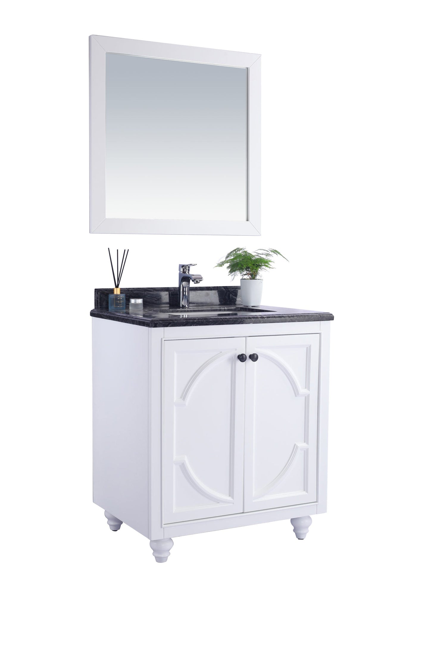 Odyssey 30" White Bathroom Vanity with Countertop