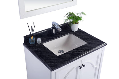 Odyssey 30" White Bathroom Vanity with Countertop