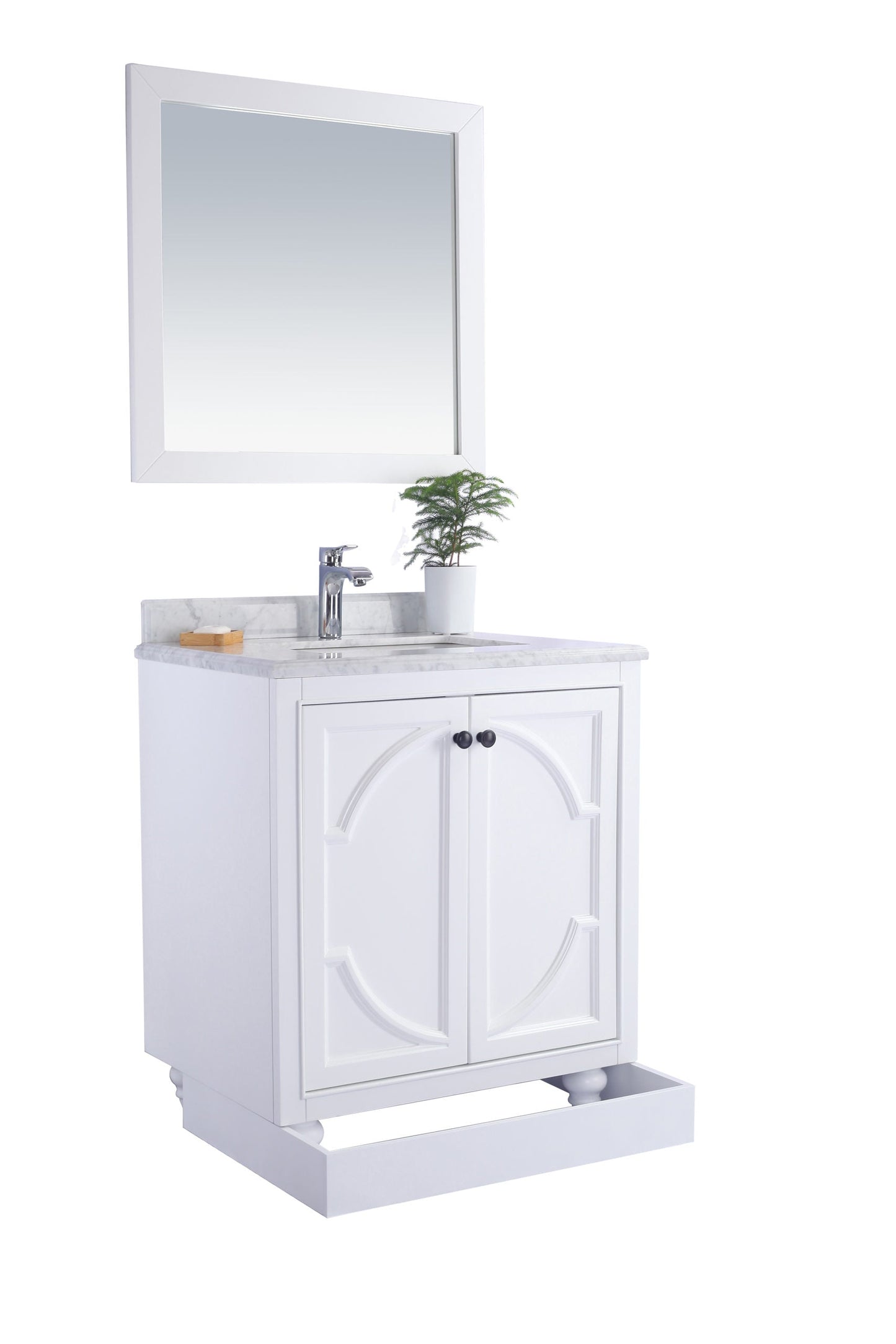 Odyssey 30" White Bathroom Vanity with Countertop