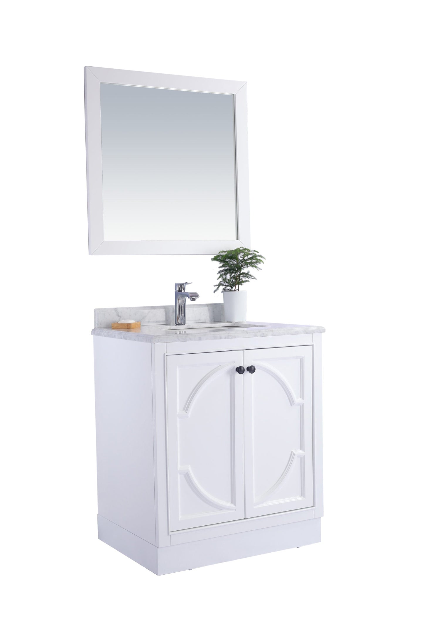 Odyssey 30" White Bathroom Vanity with Countertop